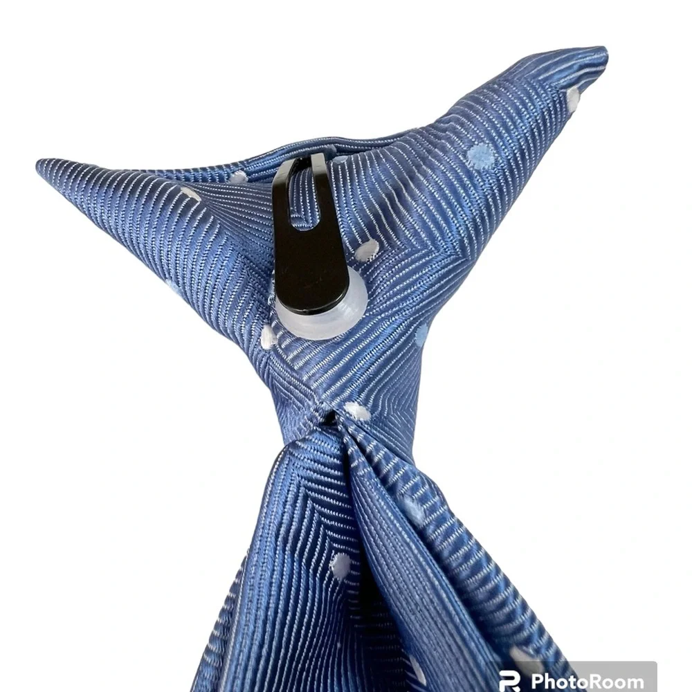 Blue Kids Clip On Tie GEORGE BRAND Polyester
